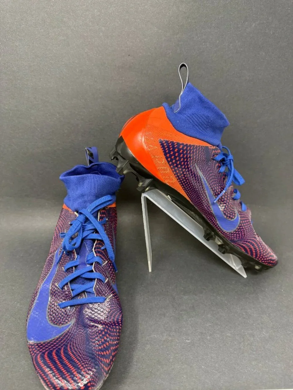 Nike ID Vapor Untouchable Football Cleat Blue Mens 10 Shoes AR1864-992